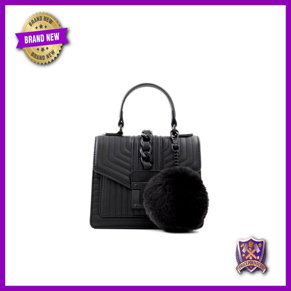 Synthetic Top Handle Bag Compact Chic Minimal Everyday Essential Accessory